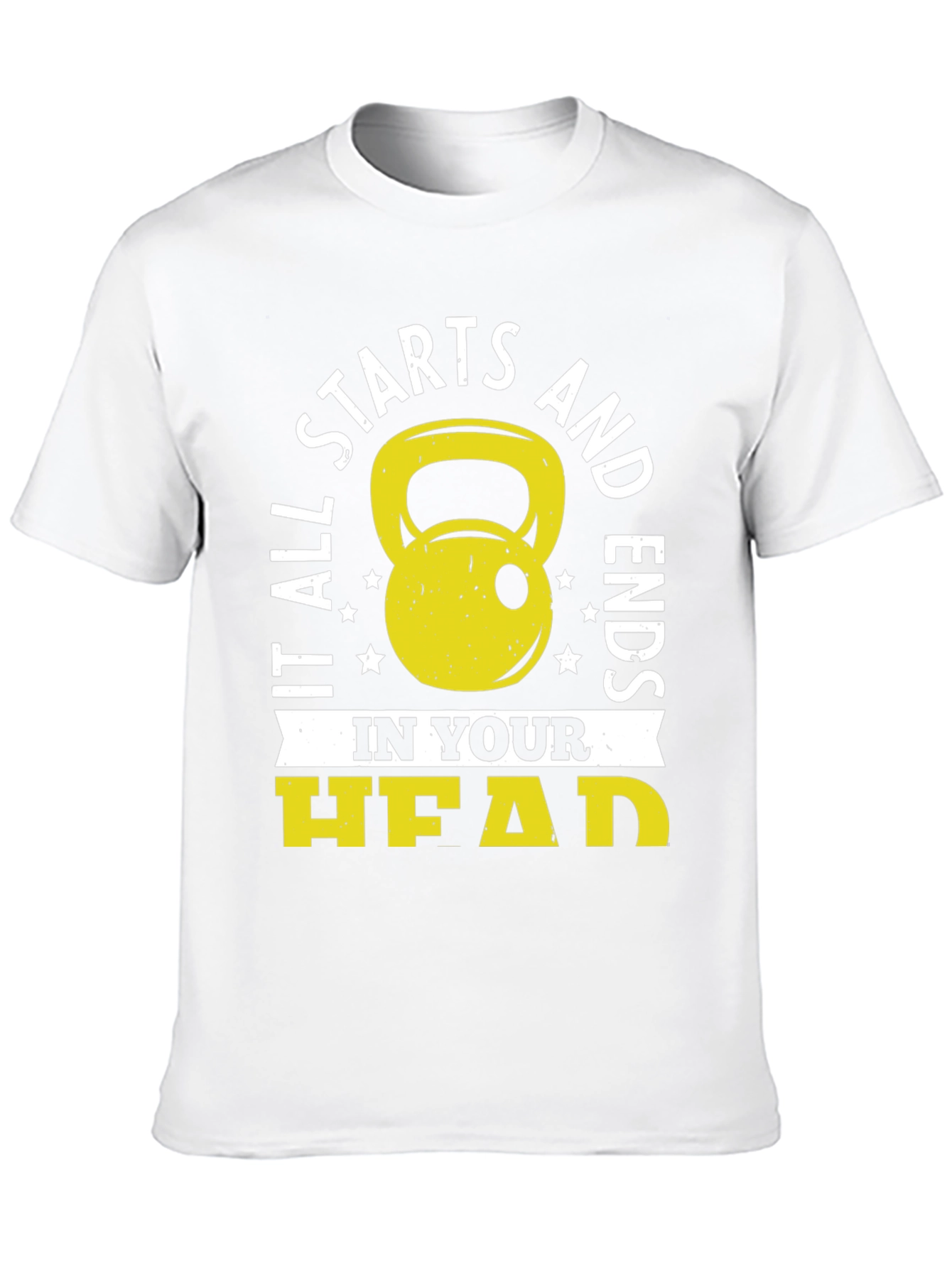 It Starts in Your Head Black Graphic T-Shirt