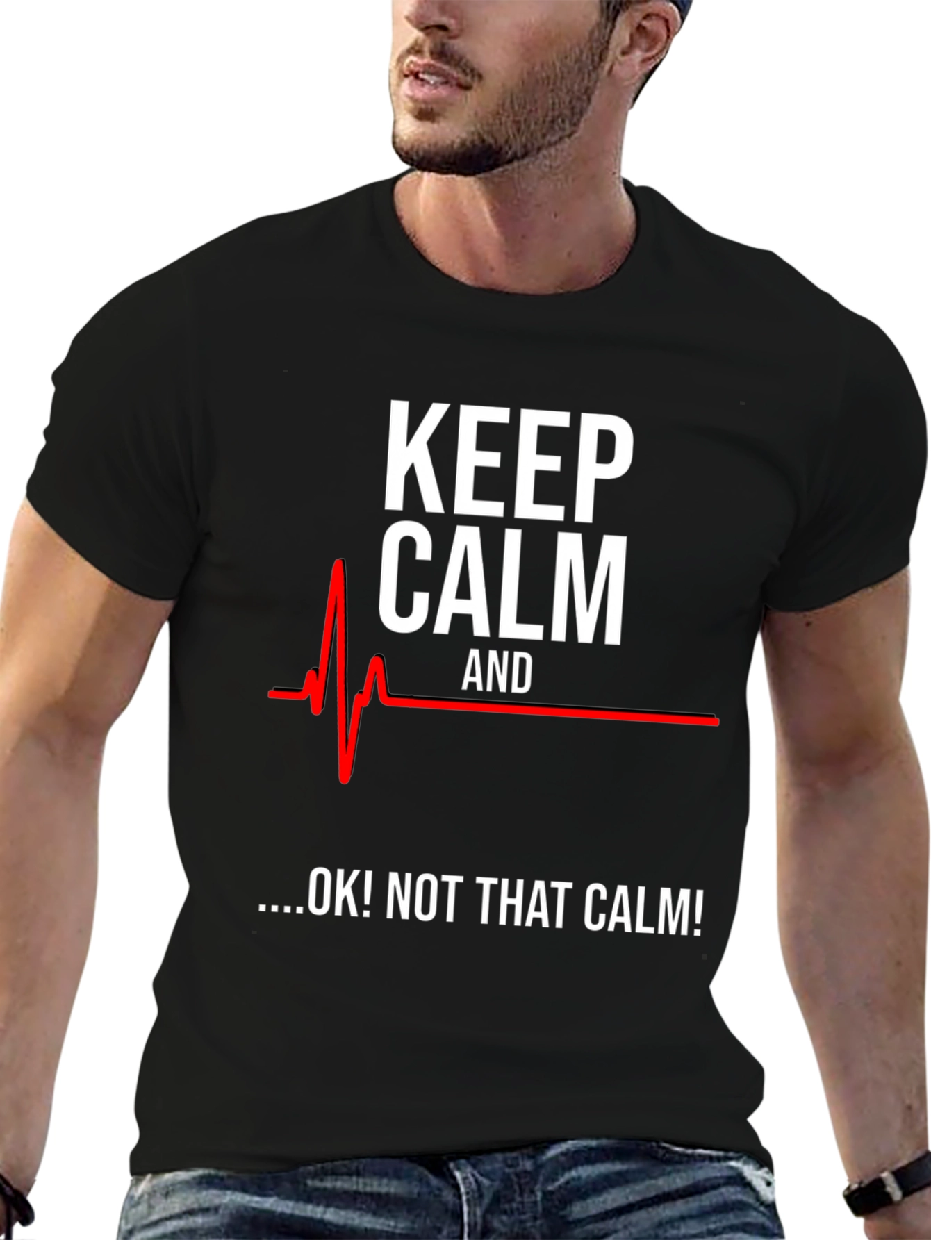 Keep Calm Funny ECG T-Shirt