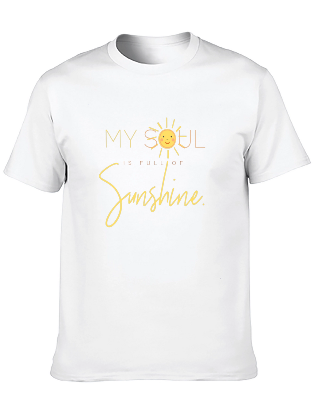 My Soul is Full of Sunshine Black T-Shirt