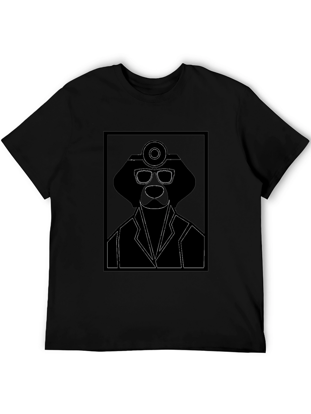 Doctor Dog Graphic Tee - Black