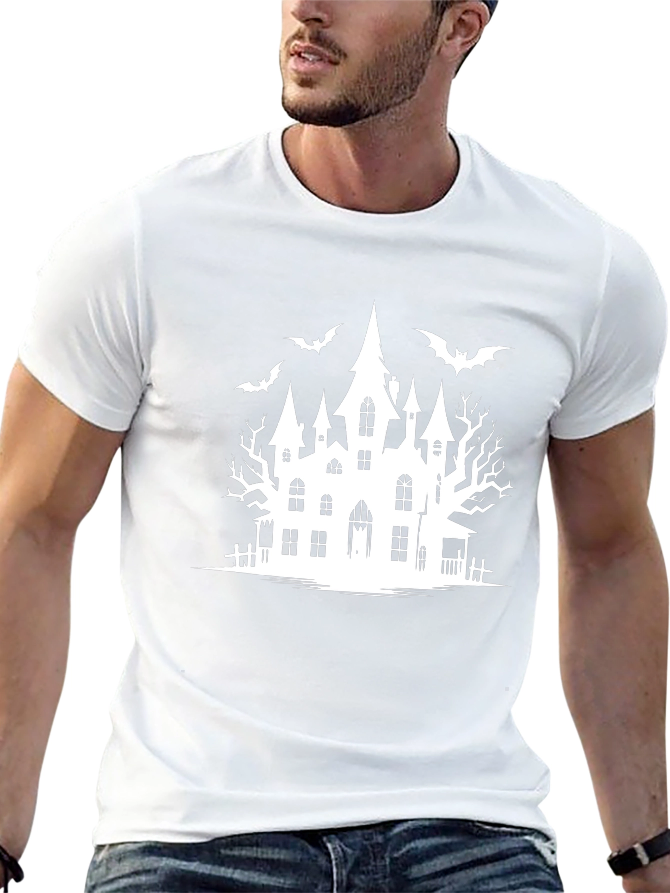 Spooky Haunted House Halloween T-Shirt