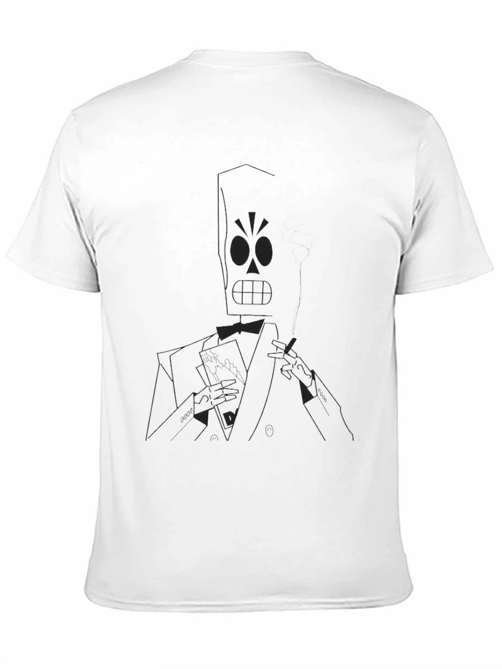 Grim Fandango Style Black T-Shirt