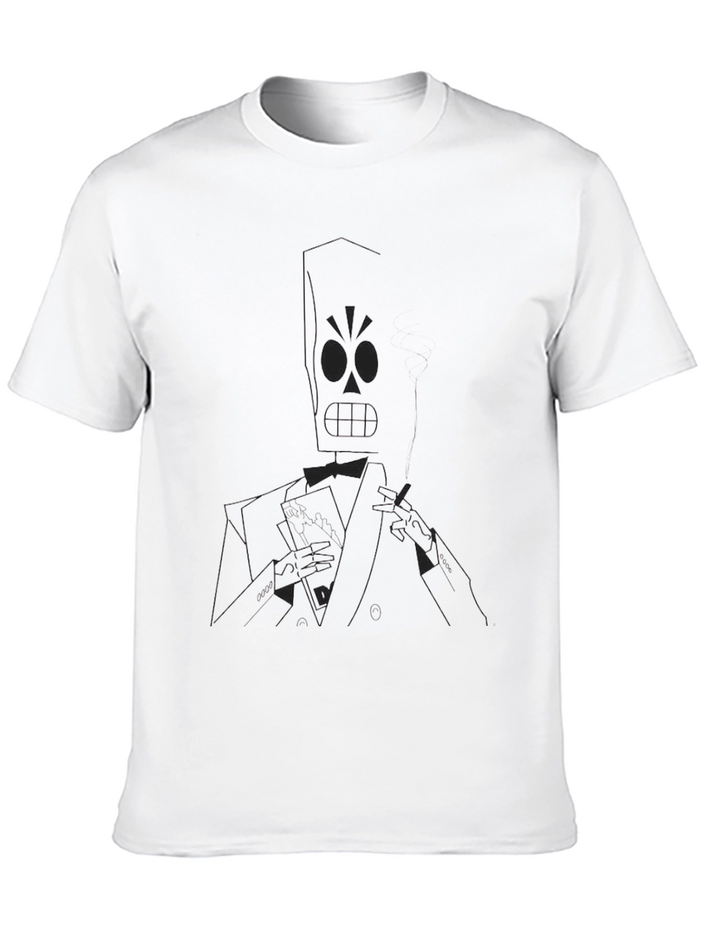 Grim Fandango Style Black T-Shirt