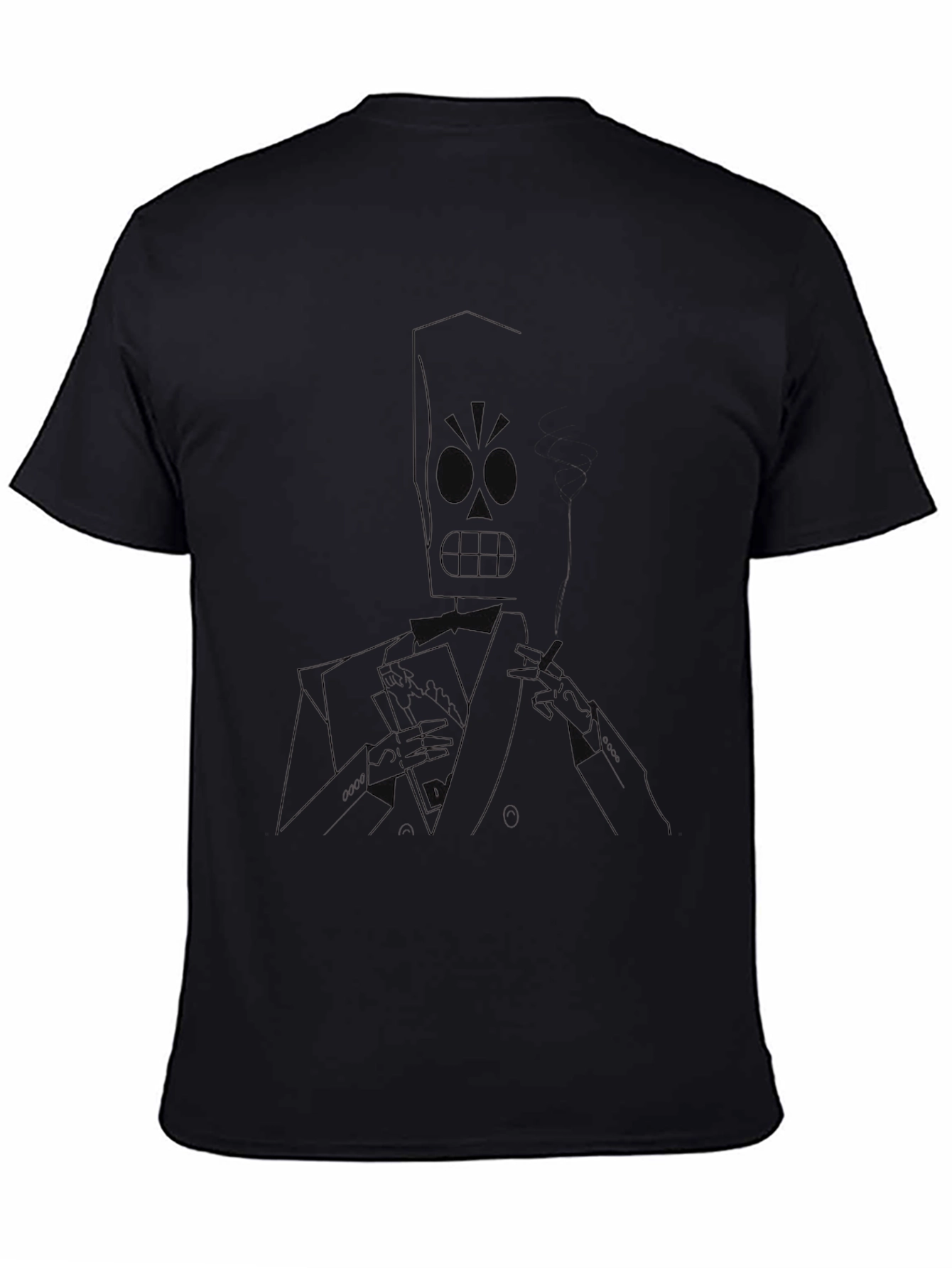Grim Fandango Style Black T-Shirt