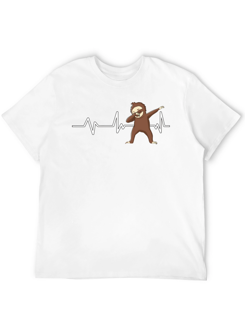 Funny Sloth Heartbeat Dab T-Shirt