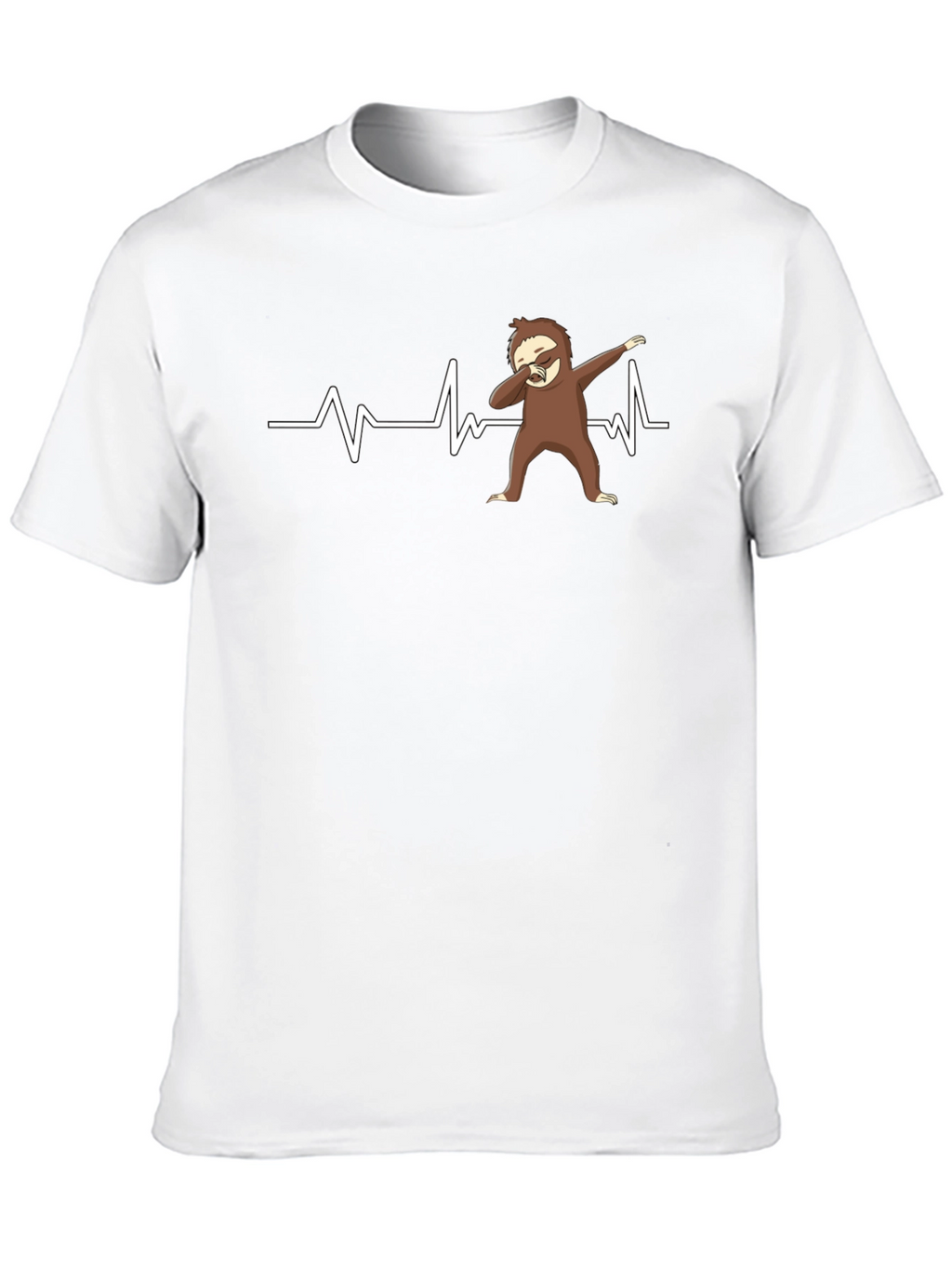 Funny Sloth Heartbeat Dab T-Shirt