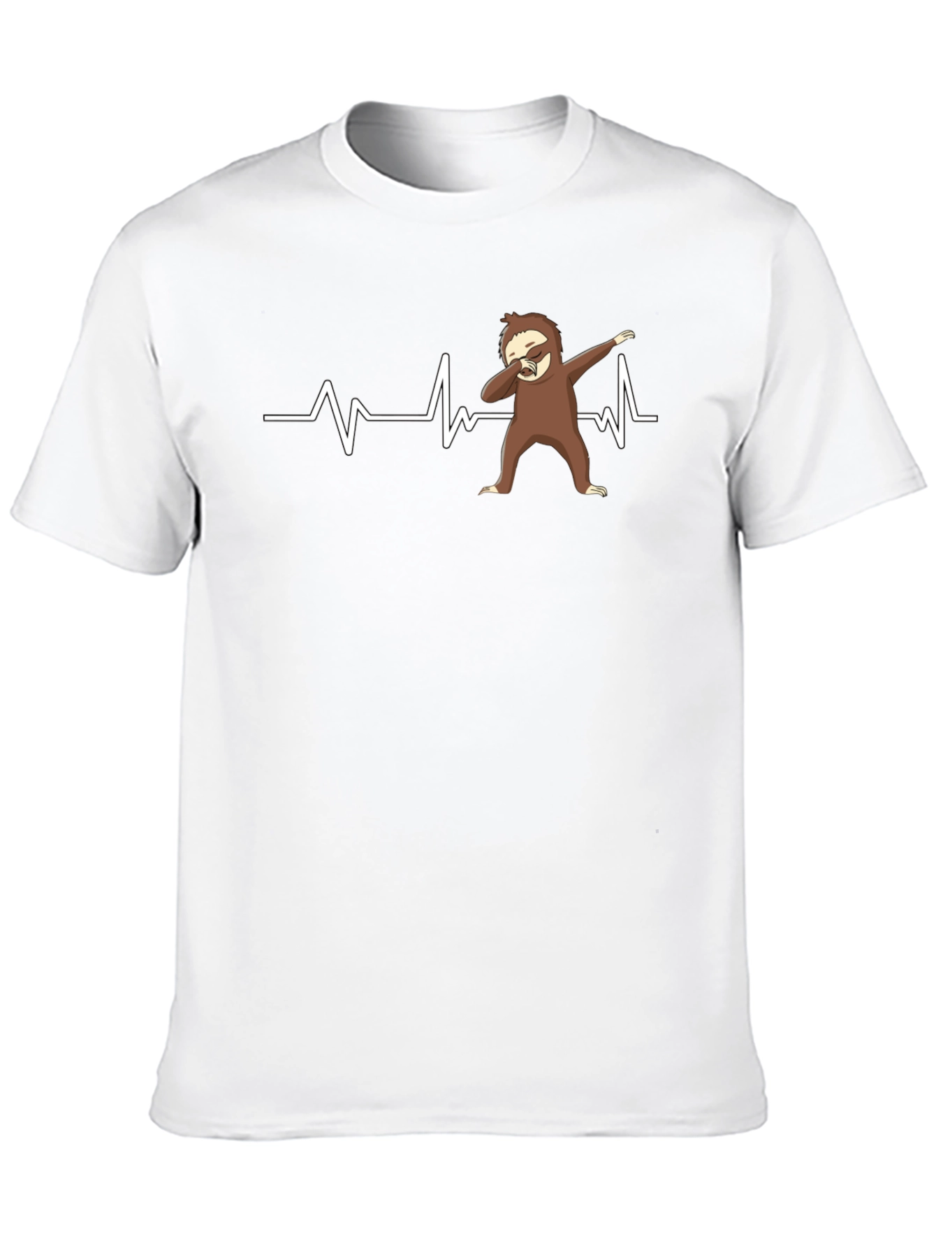 Funny Sloth Heartbeat Dab T-Shirt