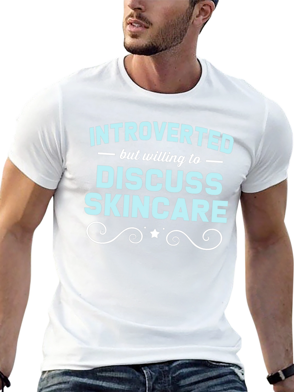 Introverted Skincare T-Shirt Funny