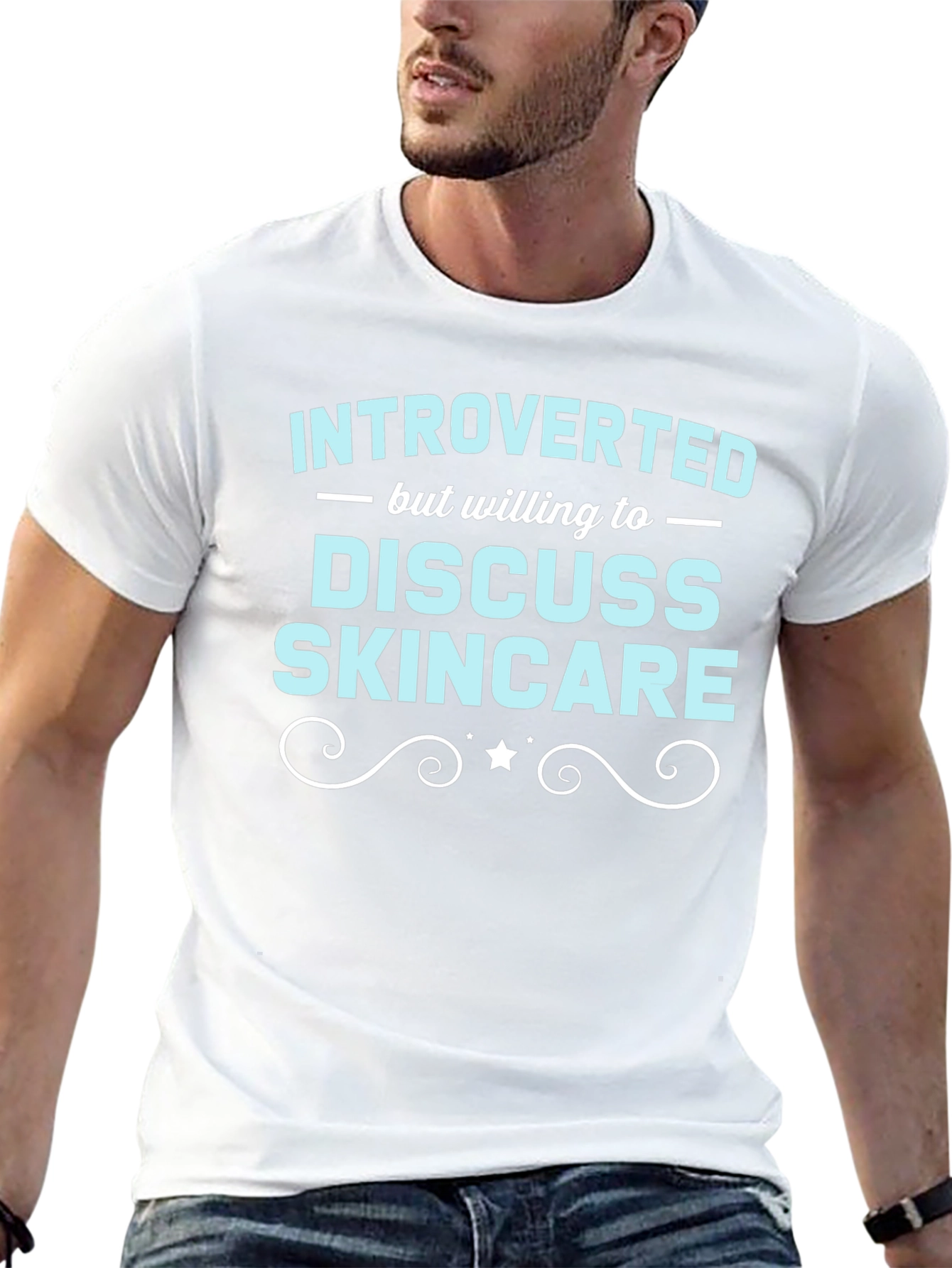 Introverted Skincare T-Shirt Funny