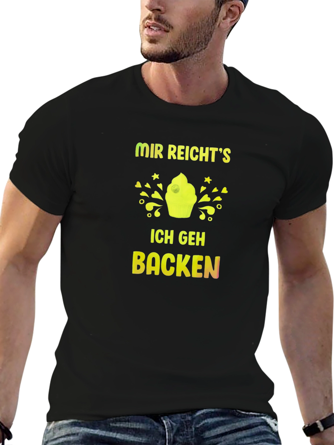 Mir Reichts Ich Geh Backen Black T-Shirt