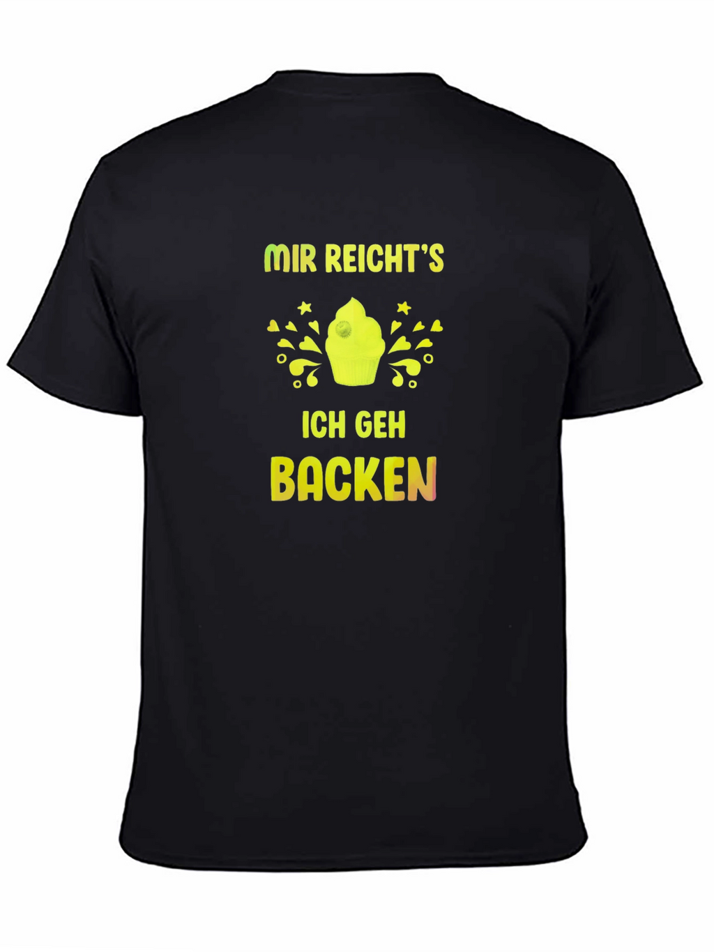 Mir Reichts Ich Geh Backen Black T-Shirt