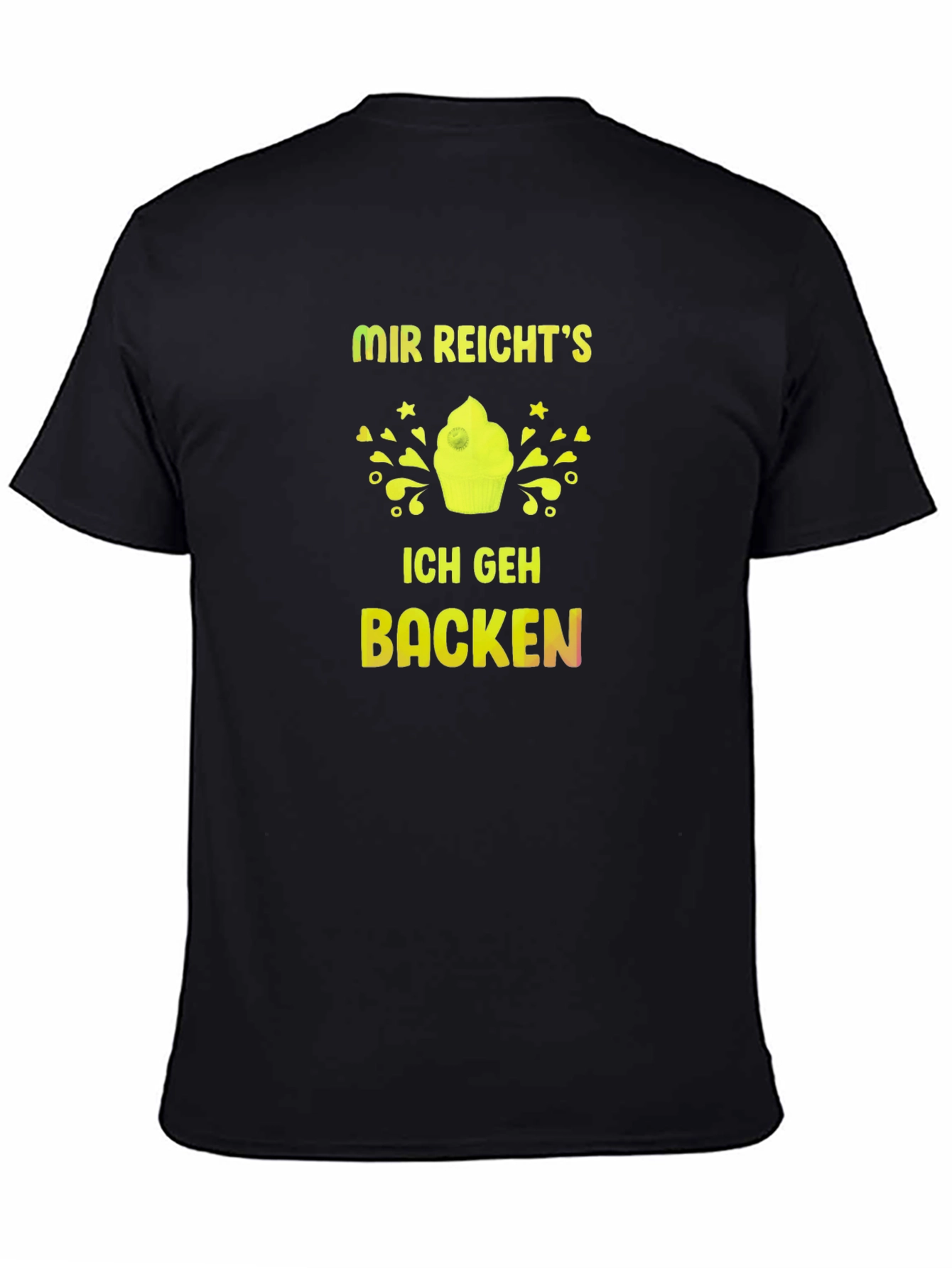Mir Reichts Ich Geh Backen Black T-Shirt