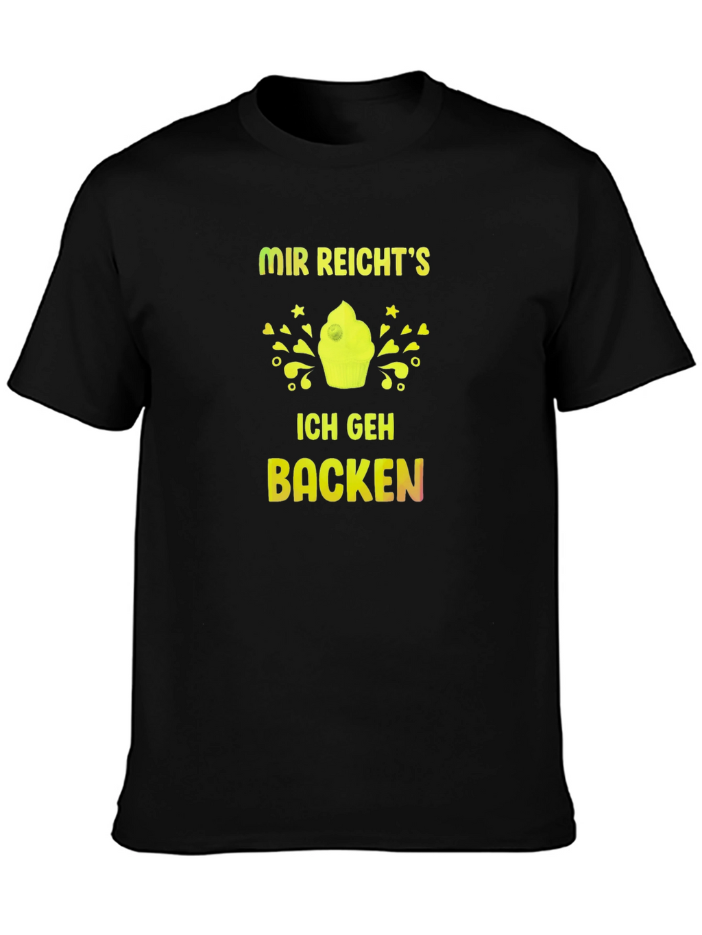 Mir Reichts Ich Geh Backen Black T-Shirt