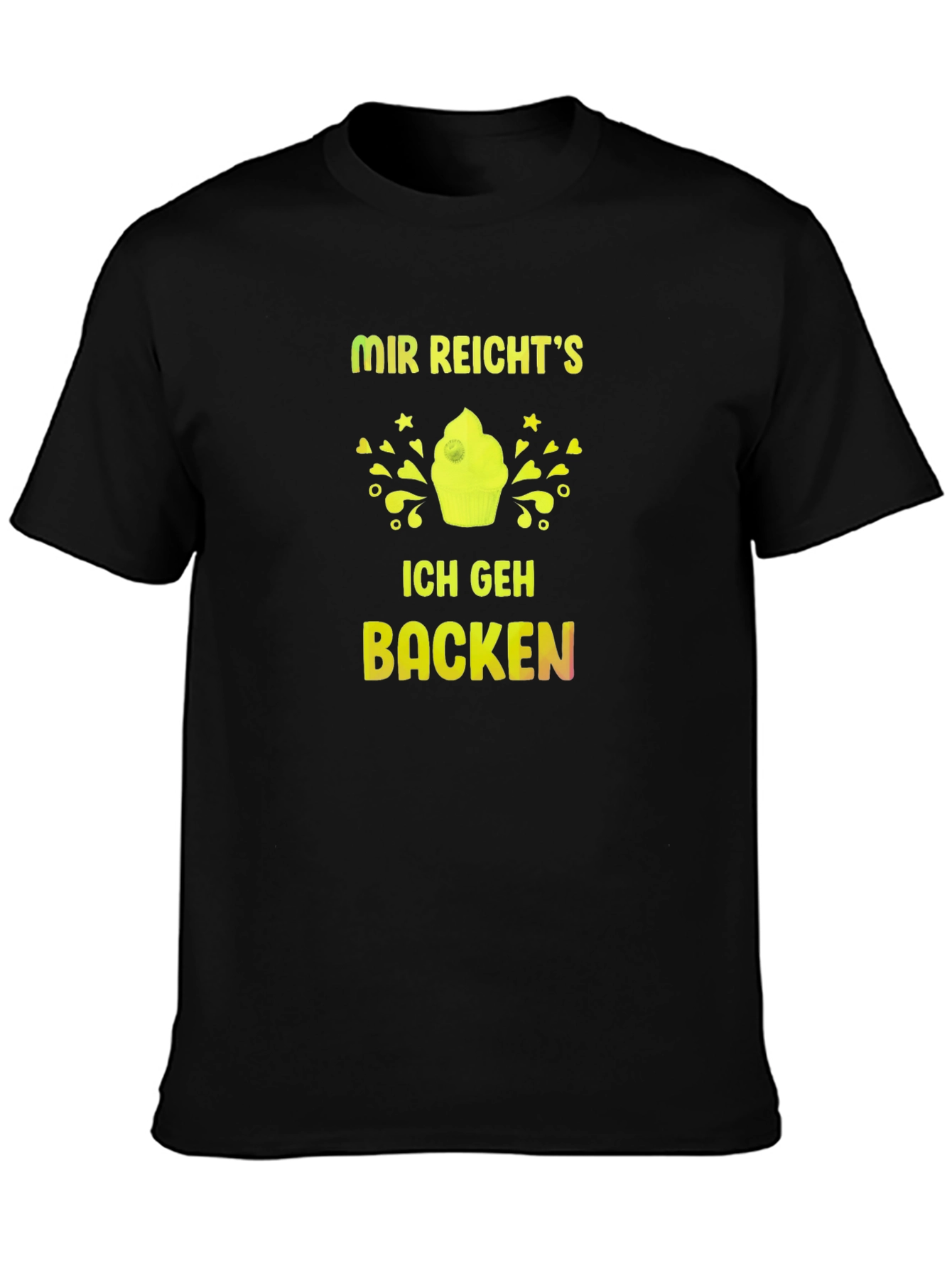 Mir Reichts Ich Geh Backen Black T-Shirt