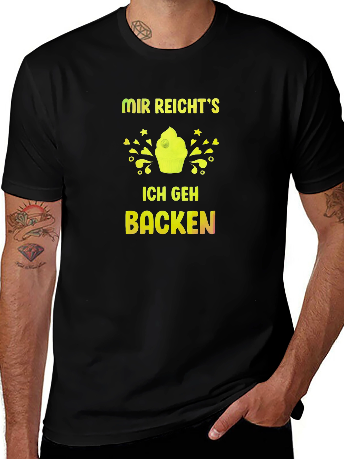 Mir Reichts Ich Geh Backen Black T-Shirt