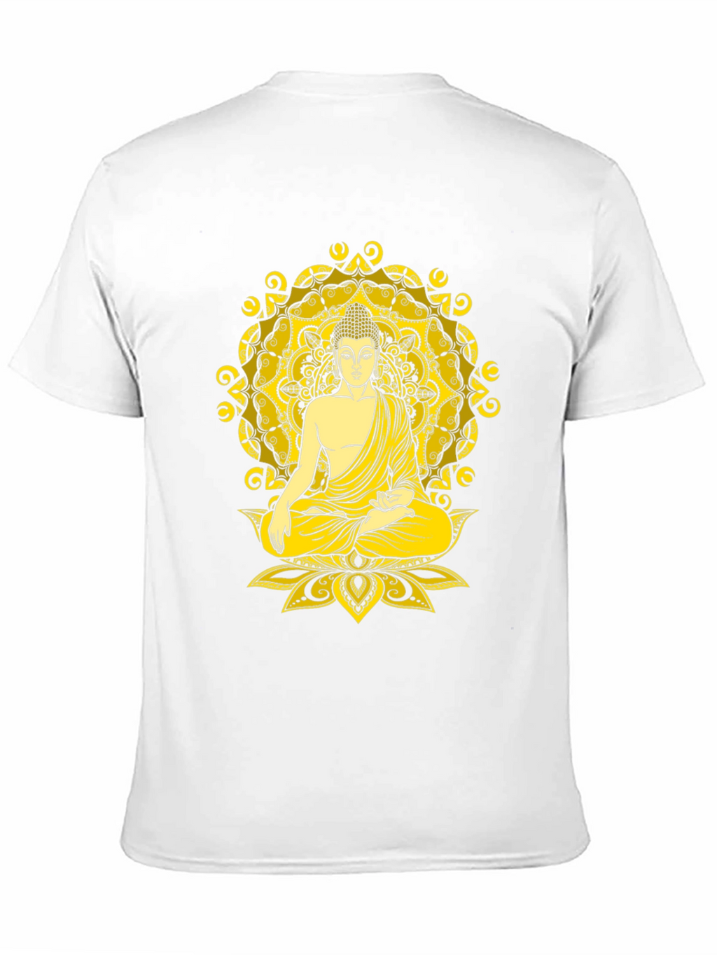 Buddha Mandala Graphic Tee - Meditative Style