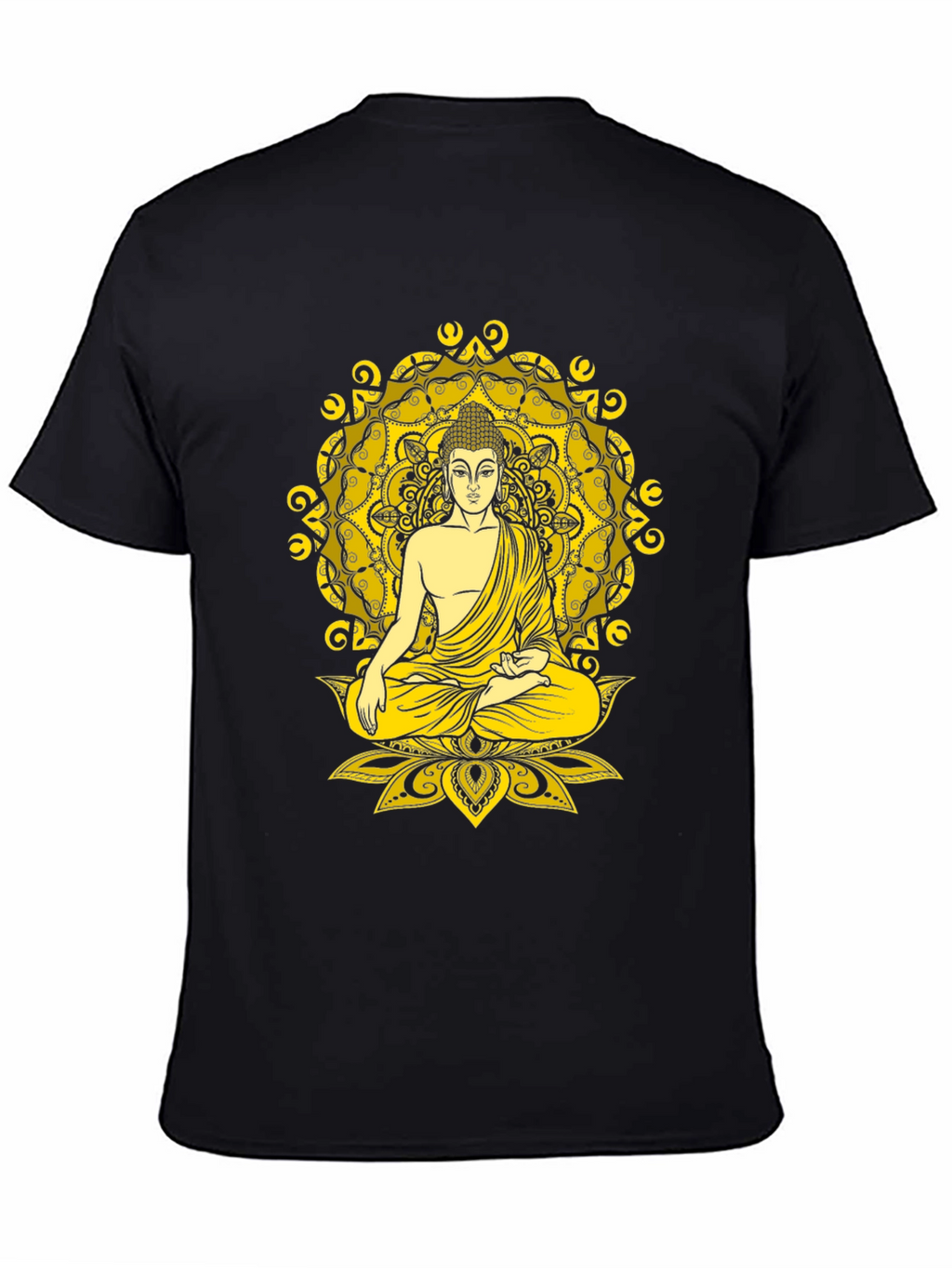 Buddha Mandala Graphic Tee - Meditative Style