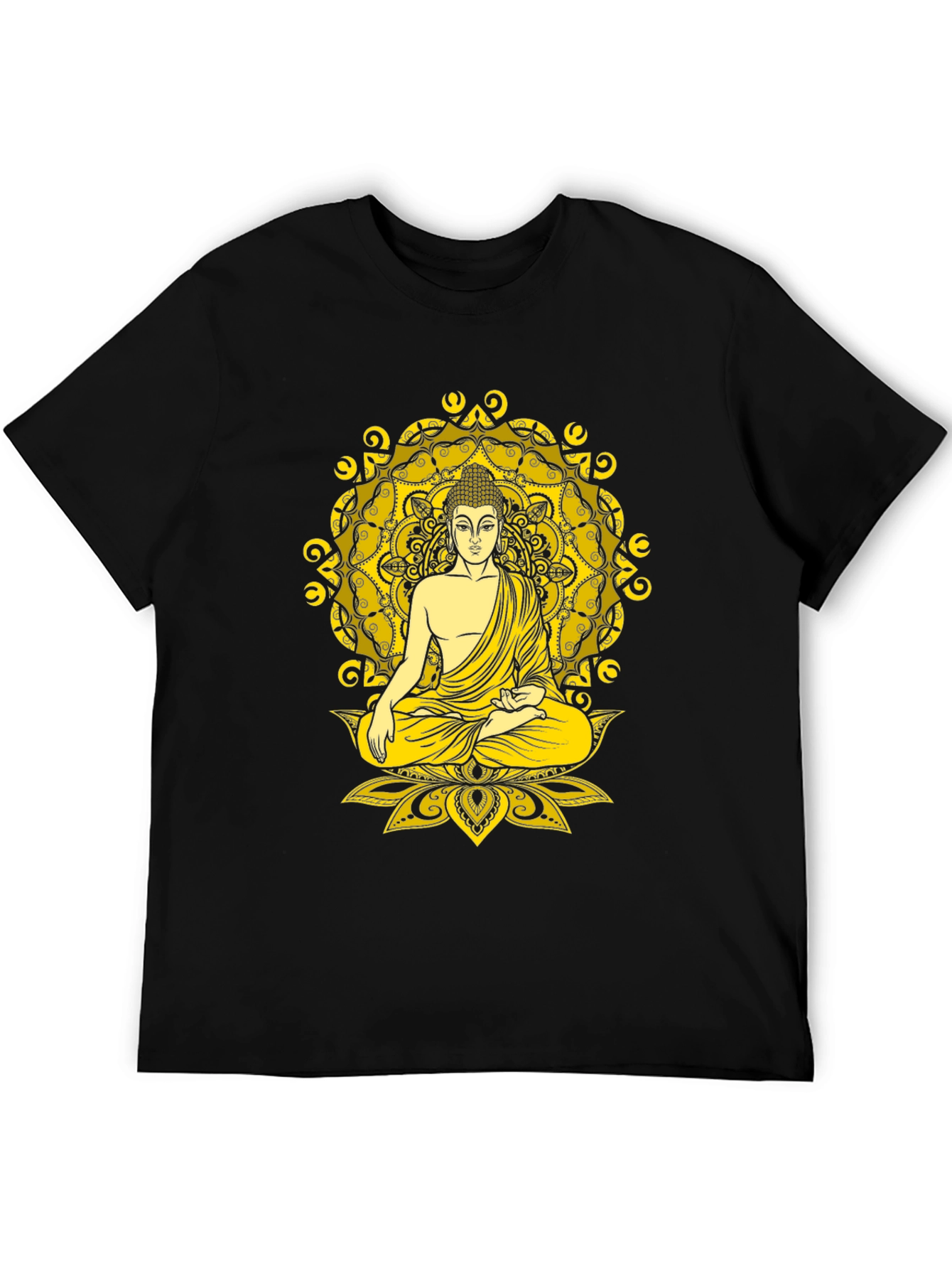 Buddha Mandala Graphic Tee - Meditative Style