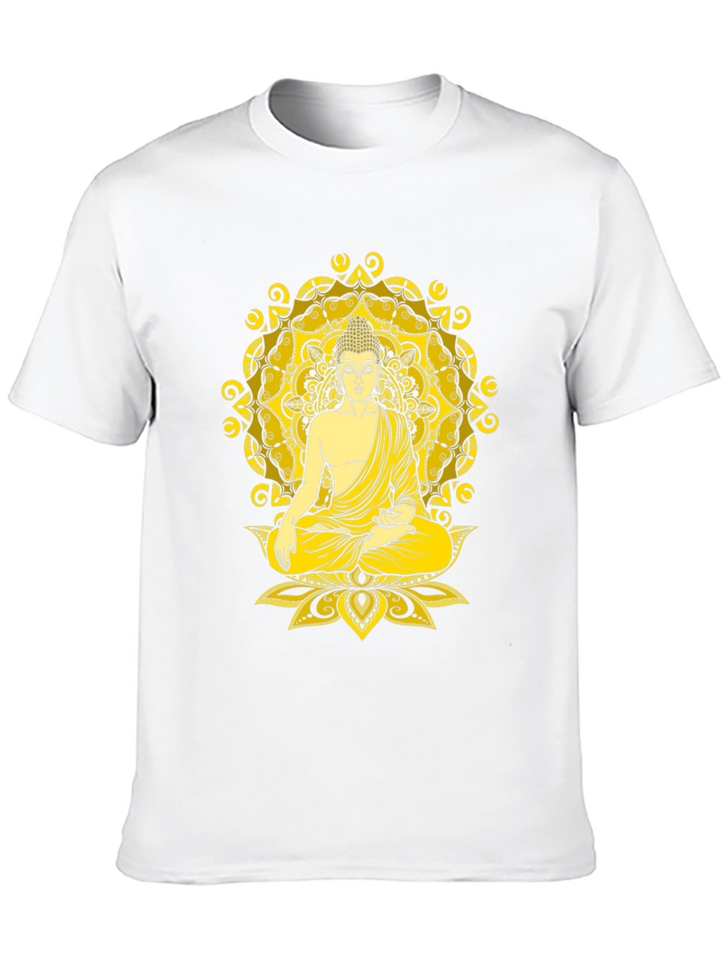 Buddha Mandala Graphic Tee - Meditative Style