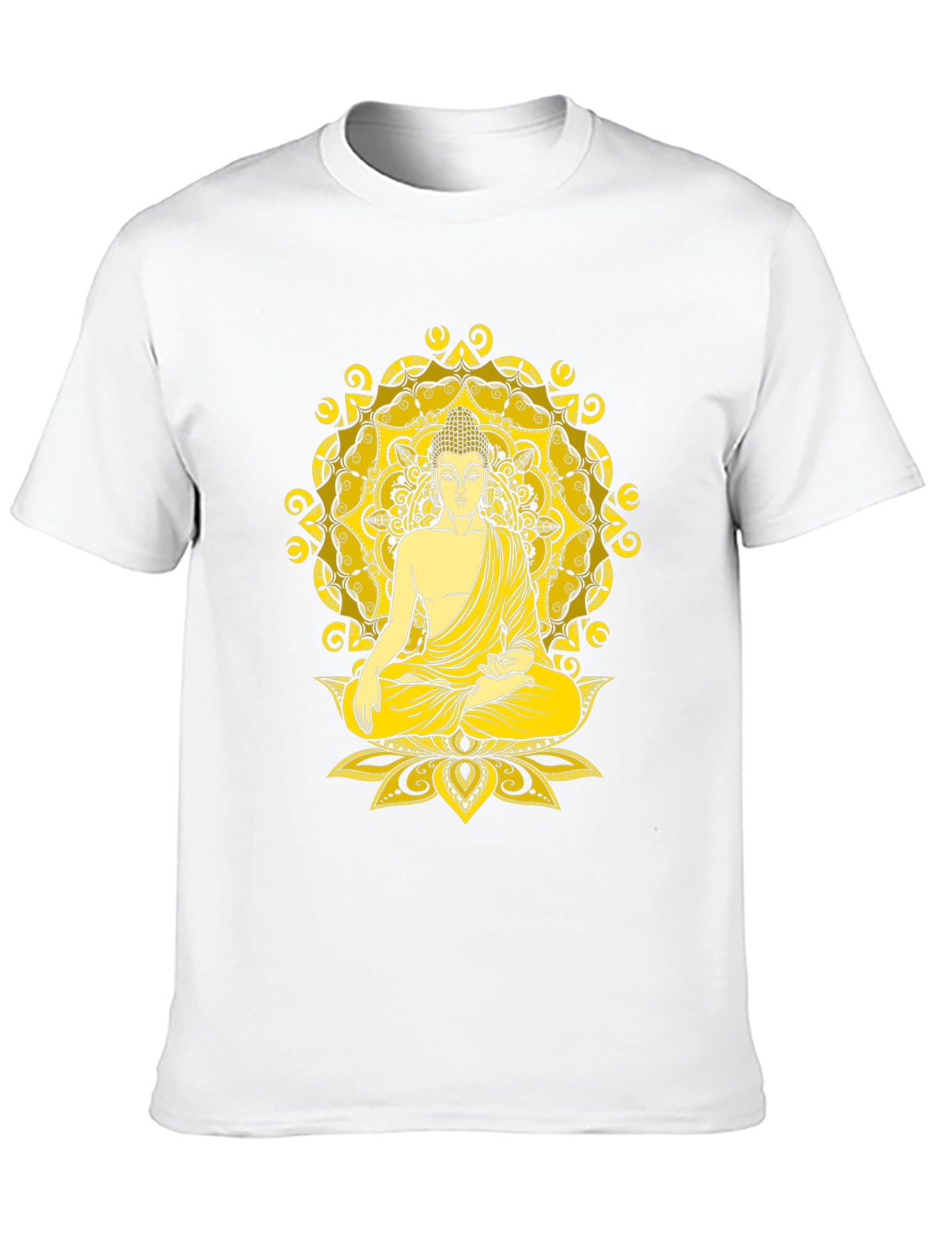Buddha Mandala Graphic Tee - Meditative Style