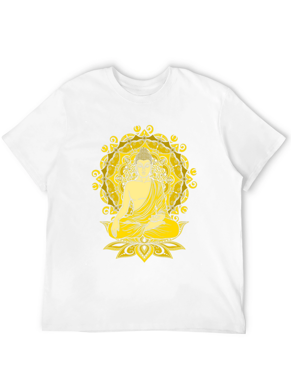 Buddha Mandala Graphic Tee - Meditative Style