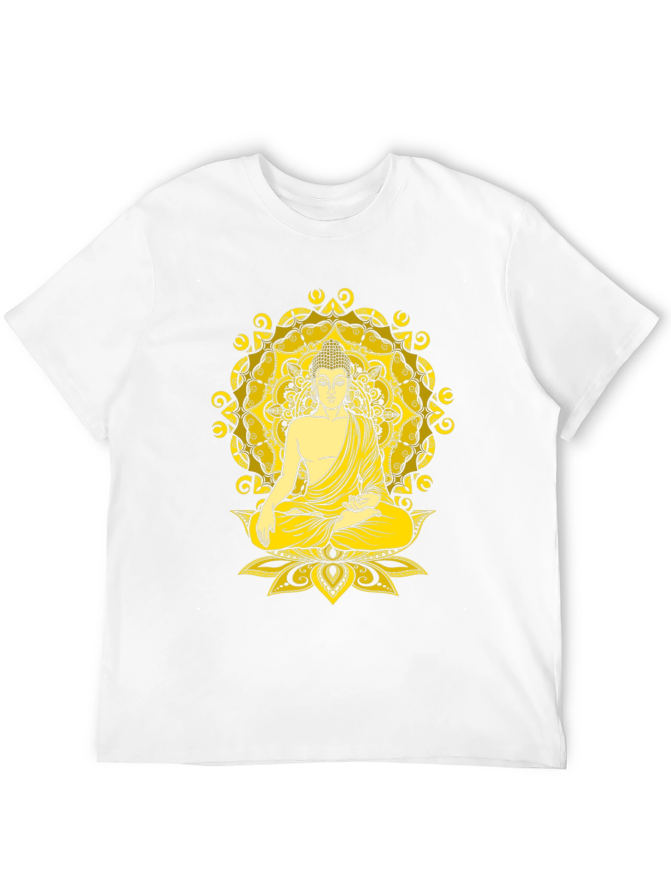Buddha Mandala Graphic Tee - Meditative Style