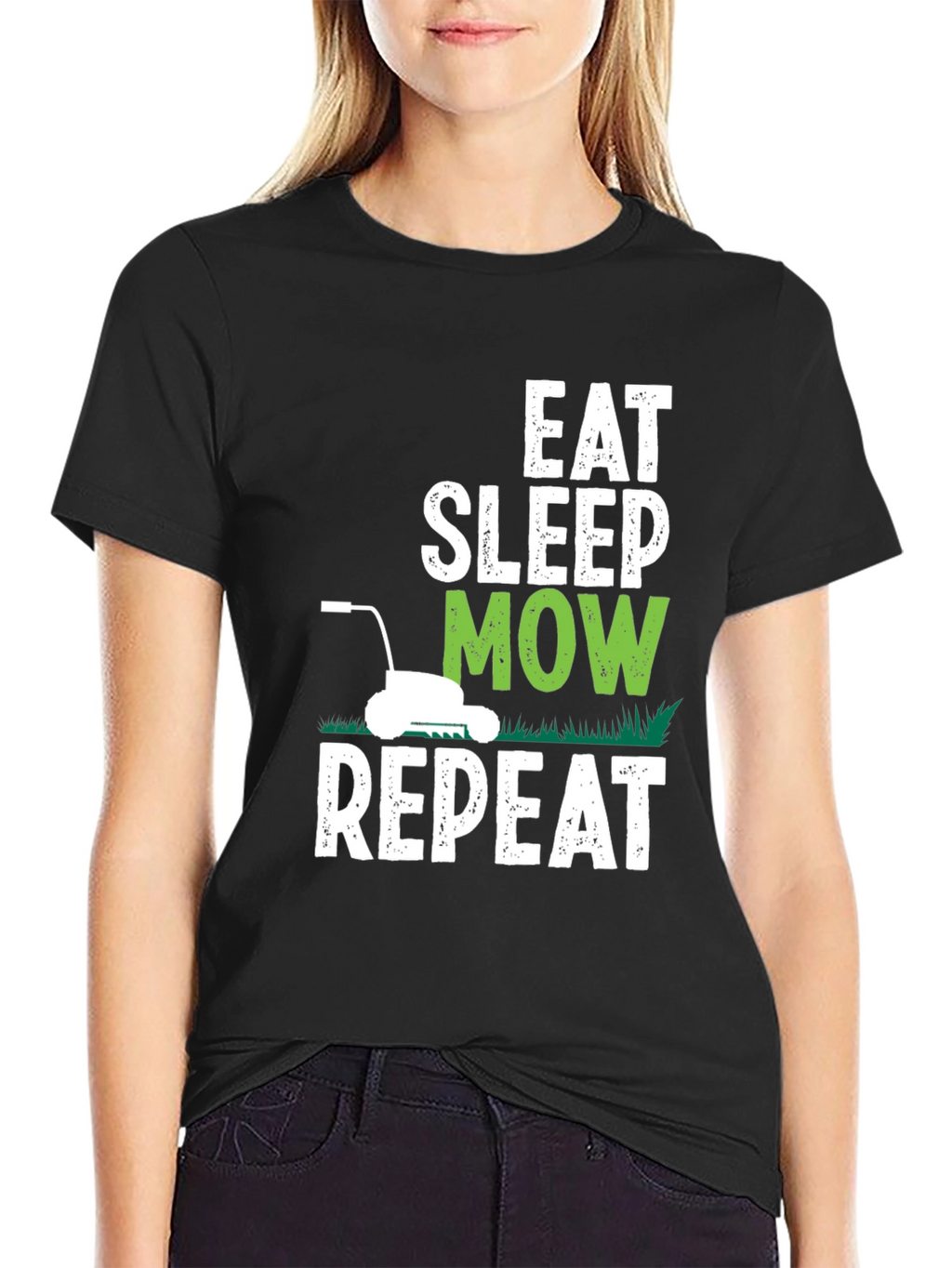 Eat Sleep Mow Repeat Graphic T-Shirt