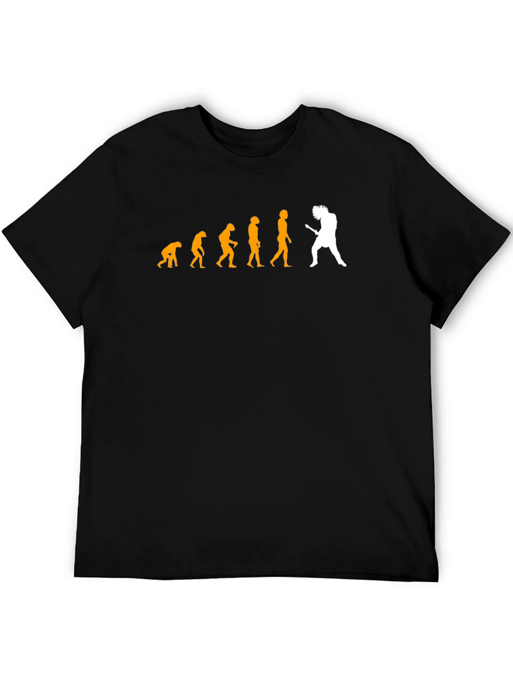 Evolution of Rock T-Shirt - Black Cotton Blend
