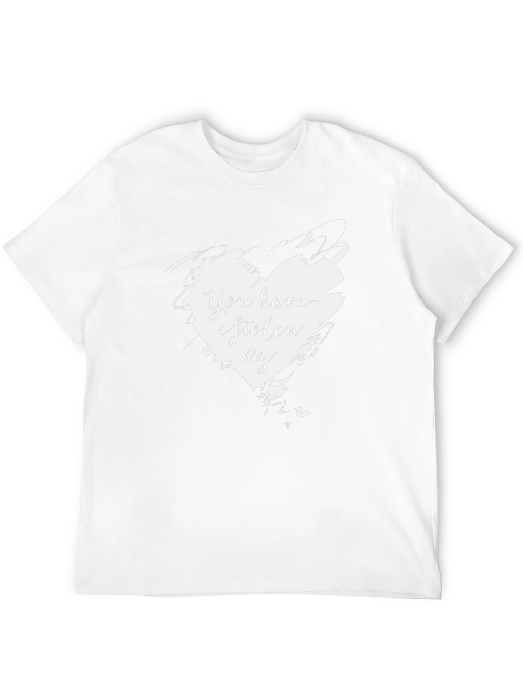 You Have Stolen My Heart Graphic Tee - Black