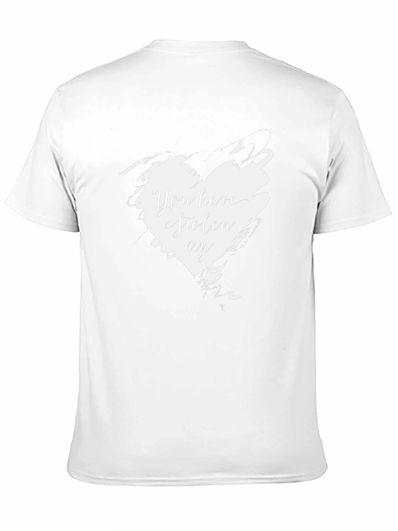 You Have Stolen My Heart Graphic Tee - Black