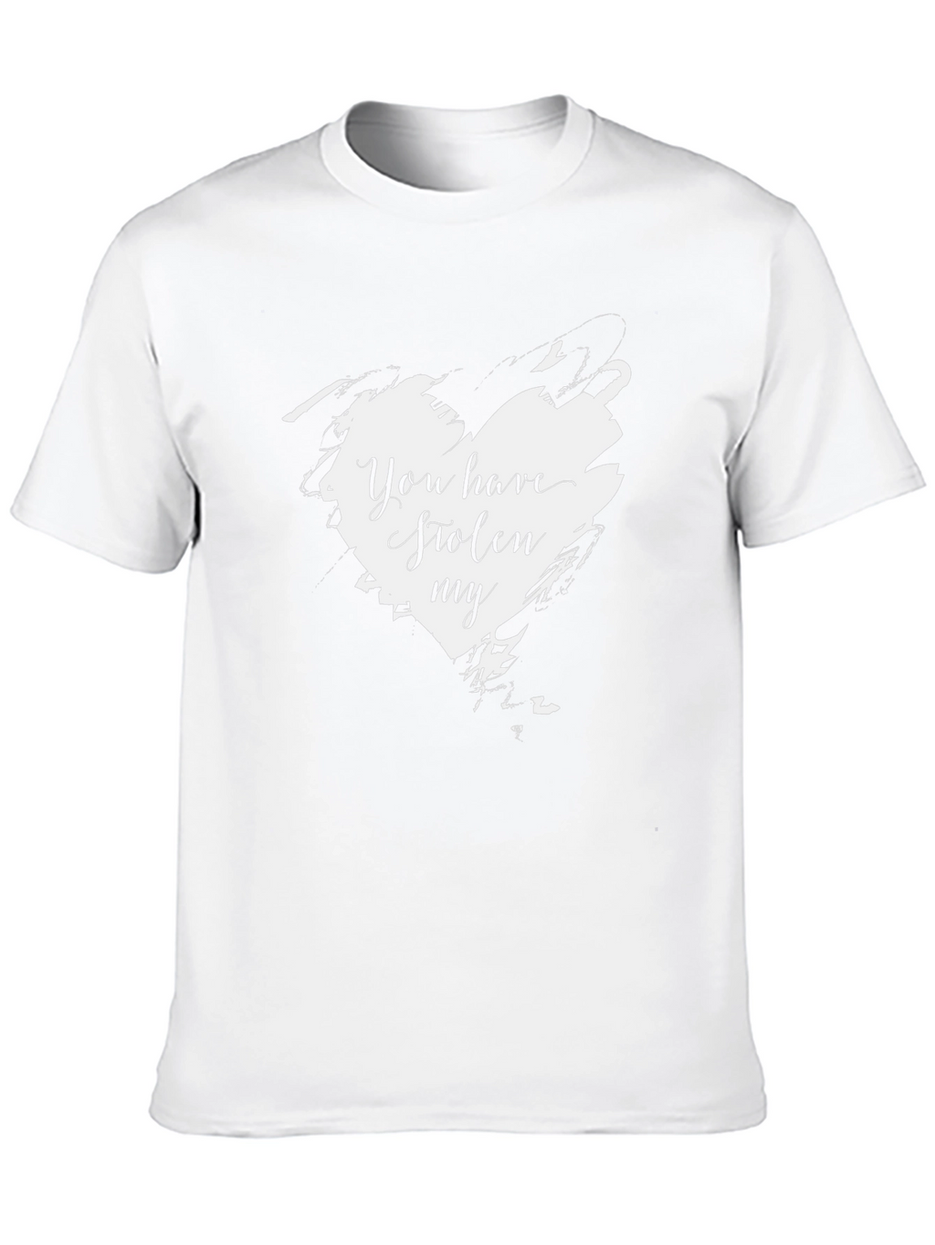 You Have Stolen My Heart Graphic Tee - Black