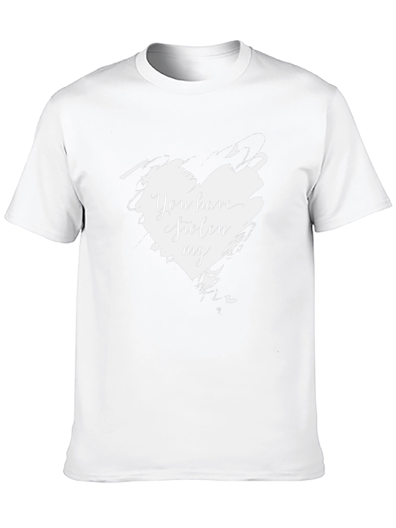 You Have Stolen My Heart Graphic Tee - Black