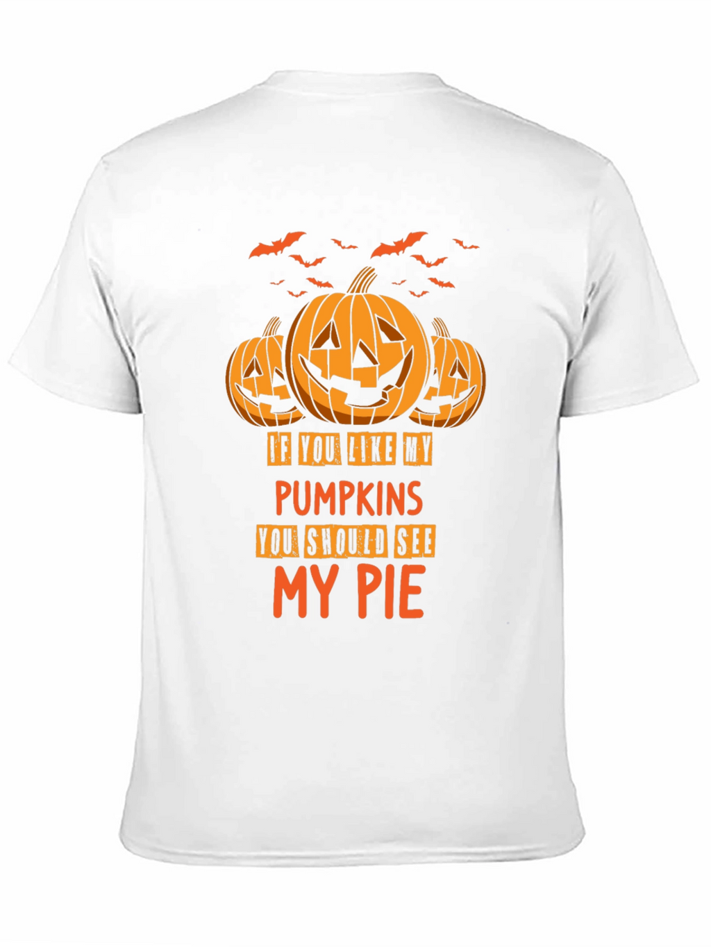 Halloween Pumpkin Pie Mens Graphic T-Shirt