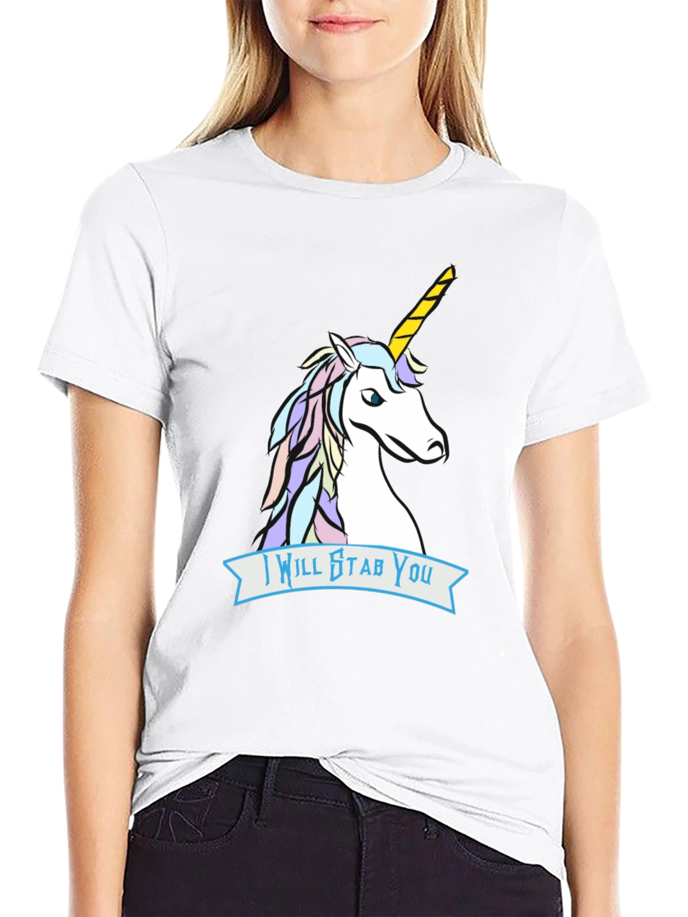 Unicorn Stab T-Shirt - Funny Graphic Tee