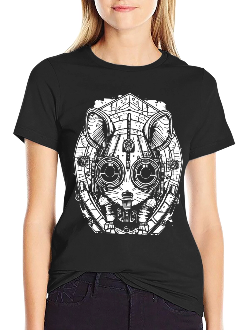 Steampunk Rat Graphic T-Shirt