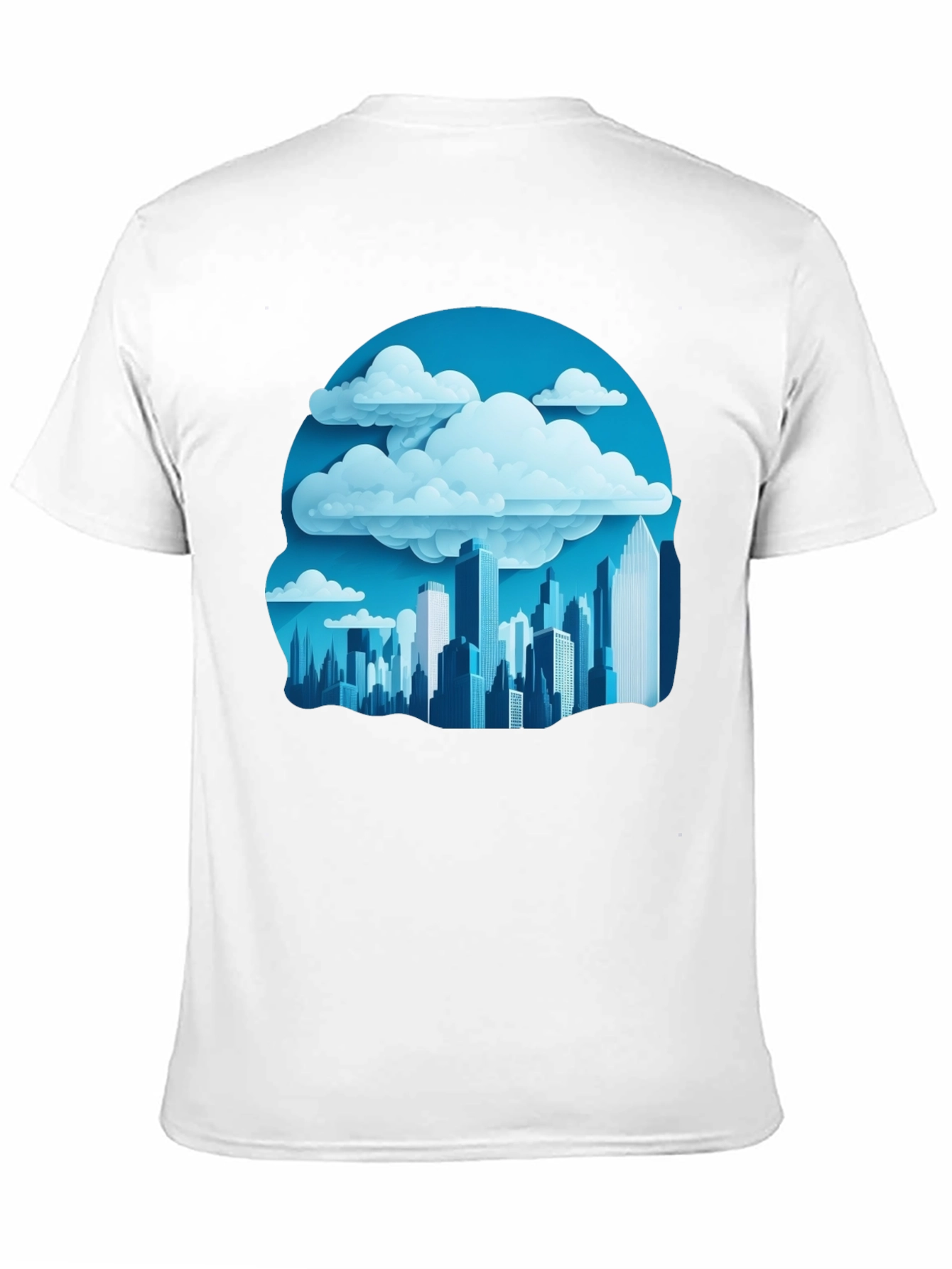 Cityscape Cloudscape Graphic Tee - Urban Style