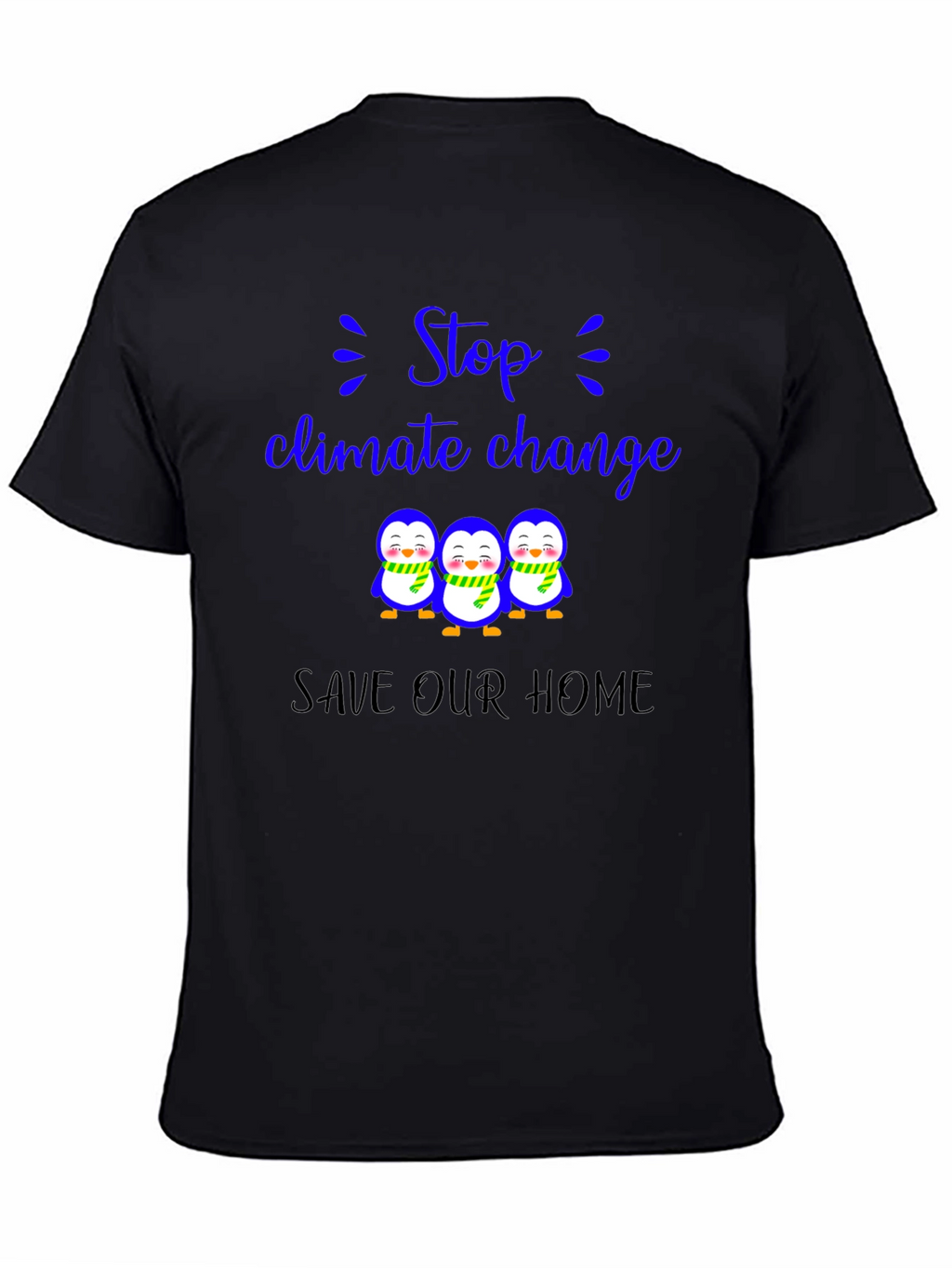 Climate Change Penguin T-Shirt - Save Our Home!