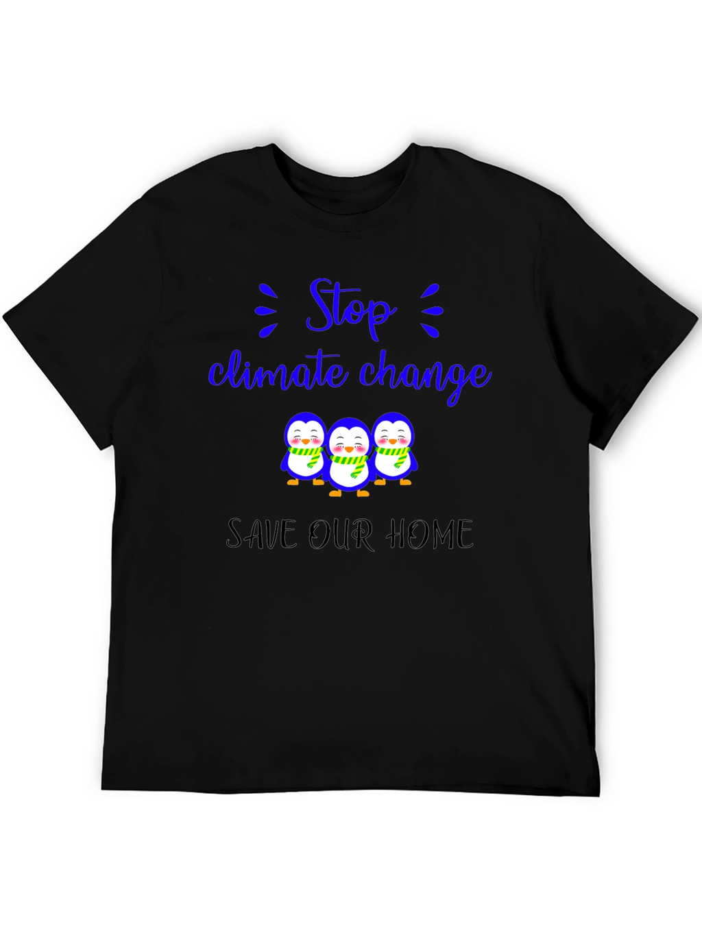 Climate Change Penguin T-Shirt - Save Our Home!