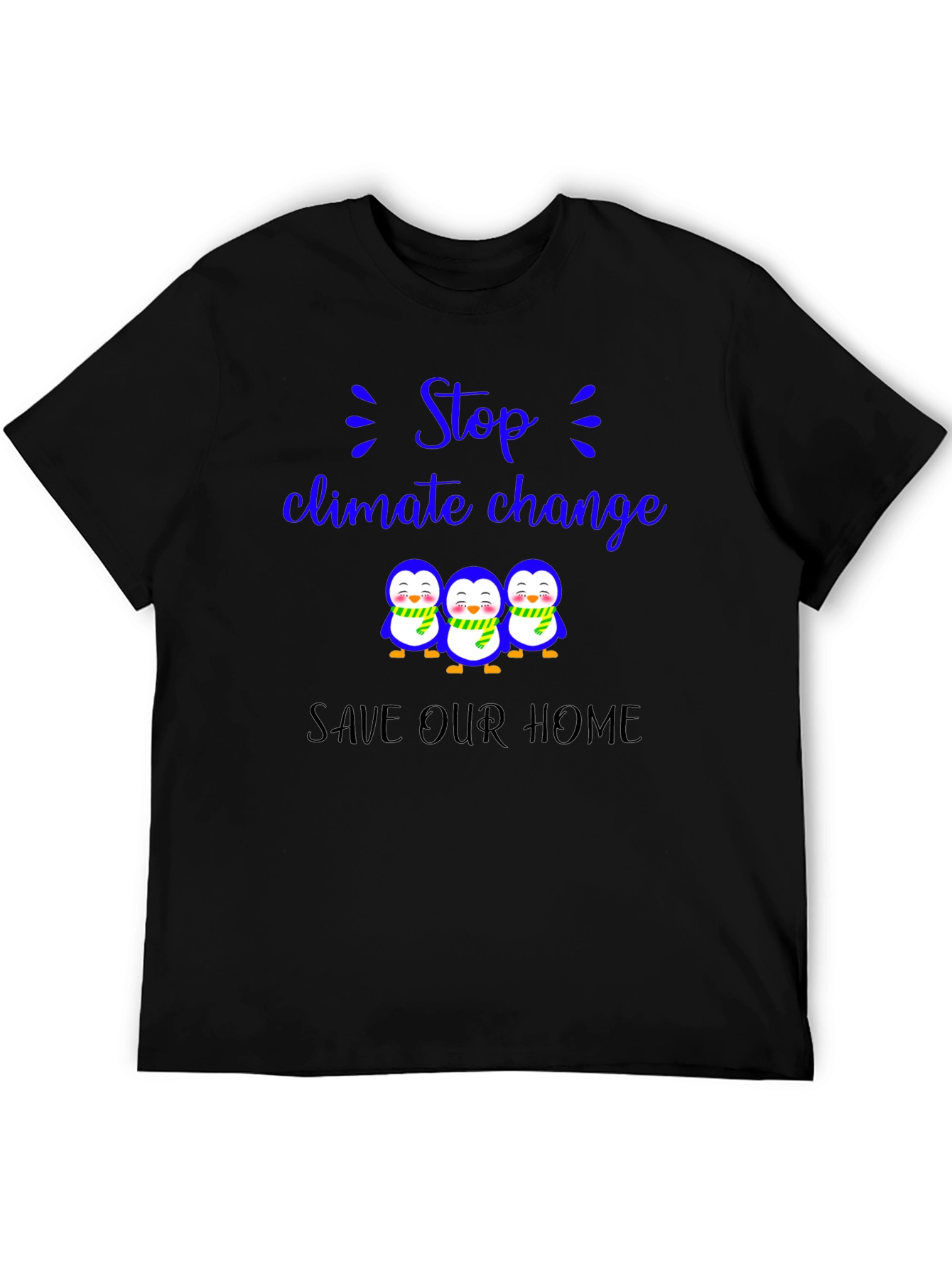 Climate Change Penguin T-Shirt - Save Our Home!