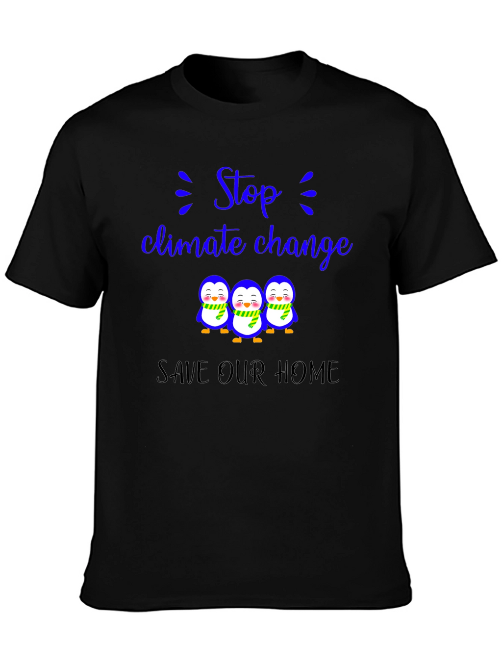 Climate Change Penguin T-Shirt - Save Our Home!