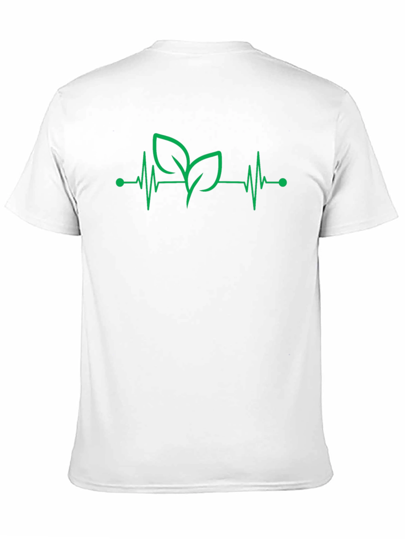 Green Heartbeat Leaf Graphic Tee