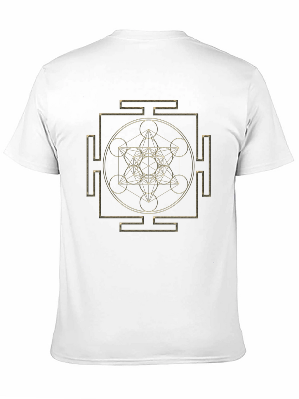 Geometric Pattern T-Shirt - Metatrons Cube Design