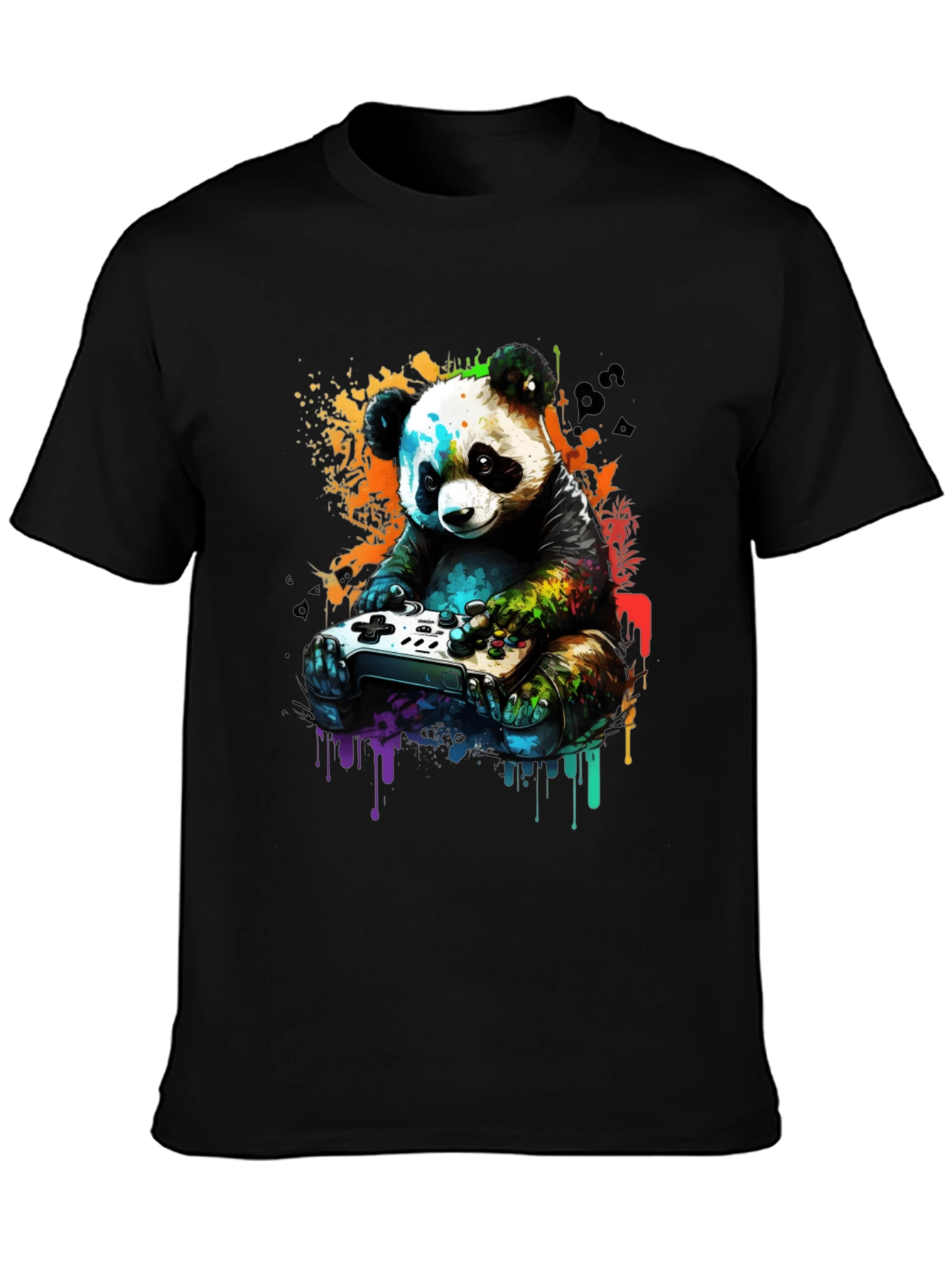 Gamer Panda Graphic Tee - Unique Design Comfortable Fit