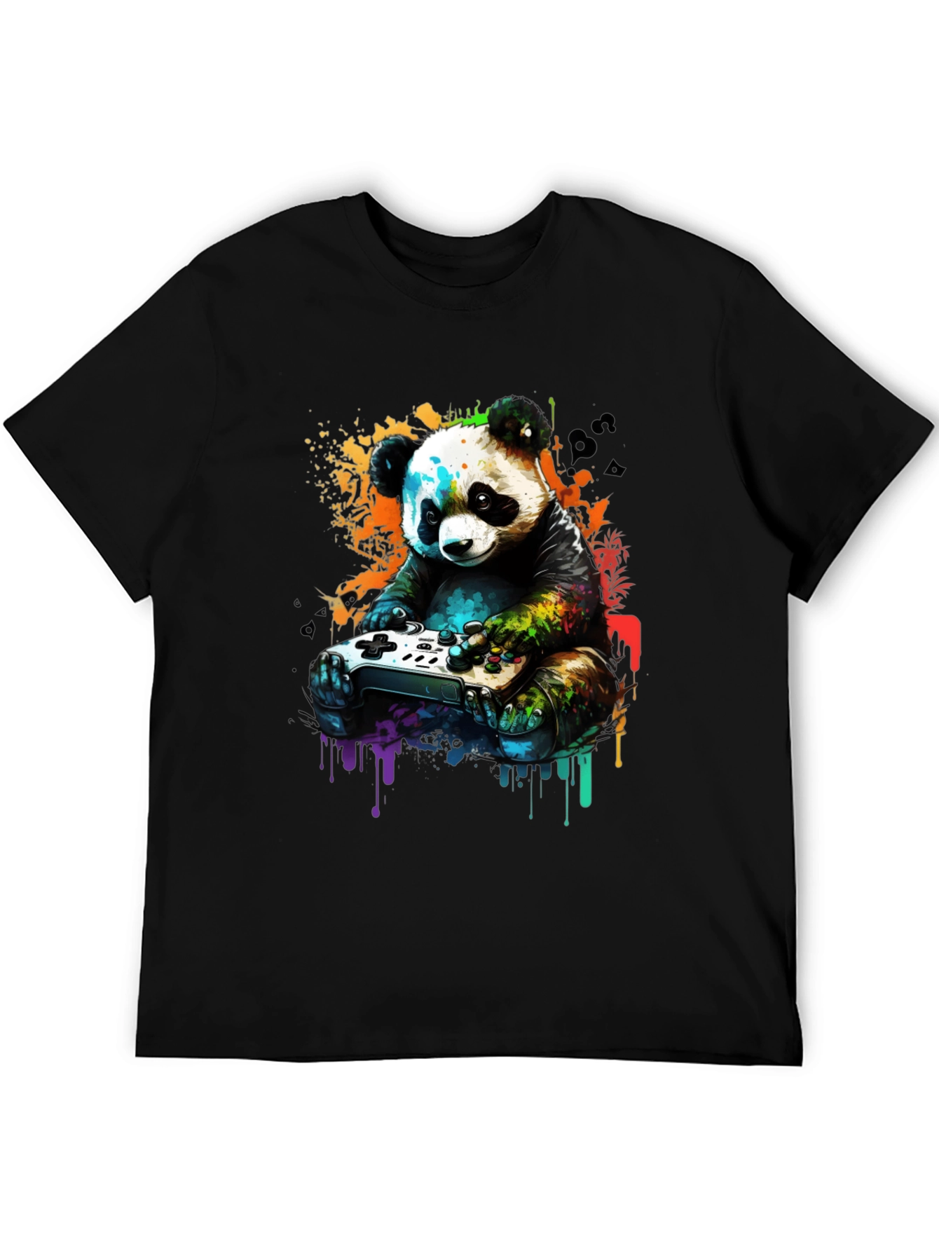 Gamer Panda Graphic Tee - Unique Design Comfortable Fit