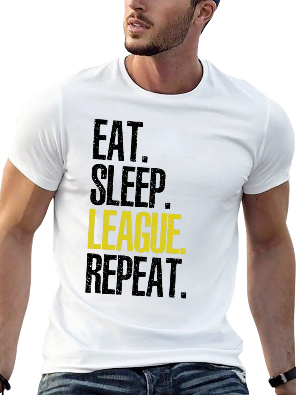 Eat Sleep League Repeat T-Shirt - Gaming Apparel