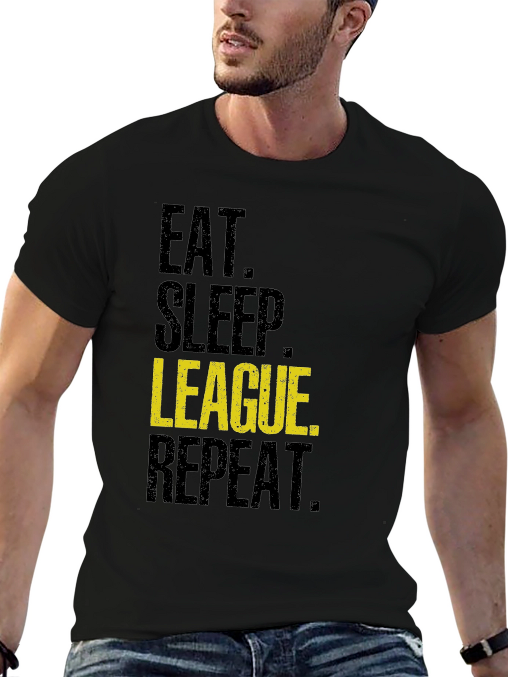 Eat Sleep League Repeat T-Shirt - Gaming Apparel