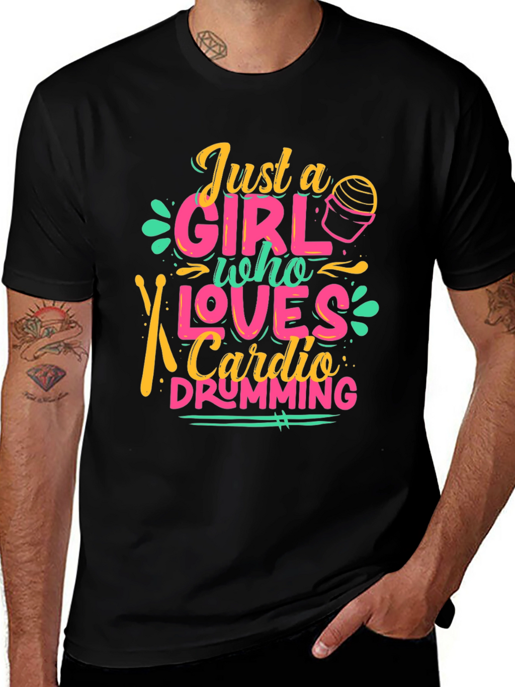 Just a Girl Who Loves Cardio Drumming T-Shirt