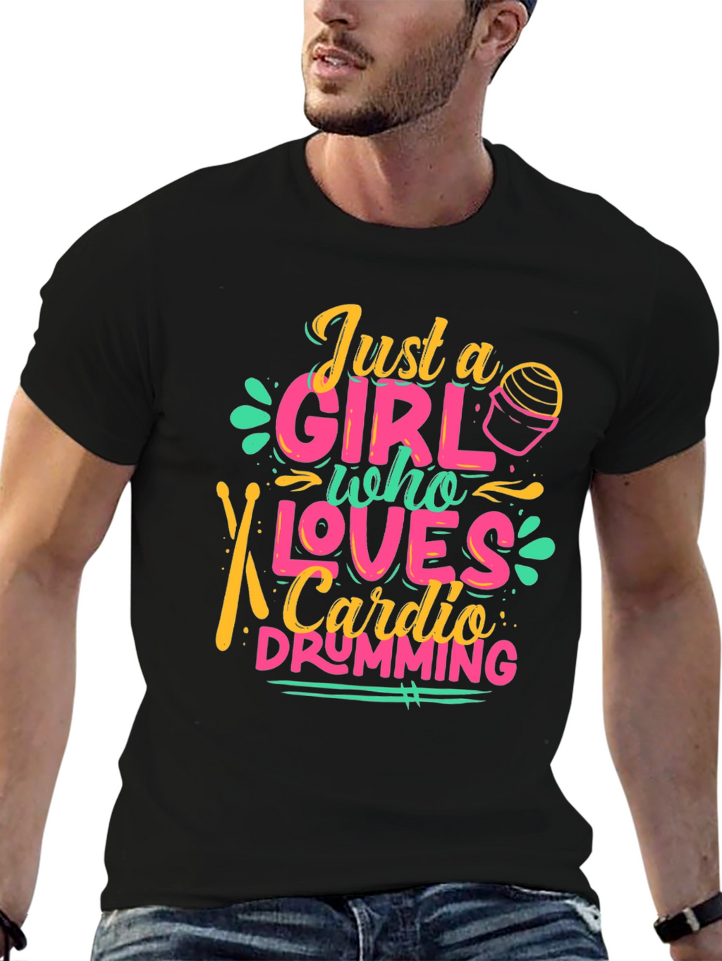 Just a Girl Who Loves Cardio Drumming T-Shirt