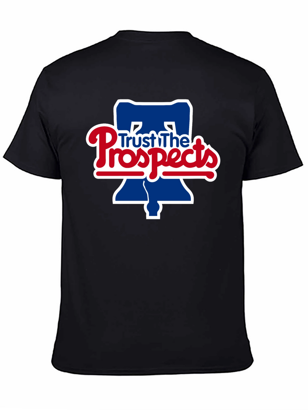 Trust The Prospects Phillies Baseball Black T-Shirt