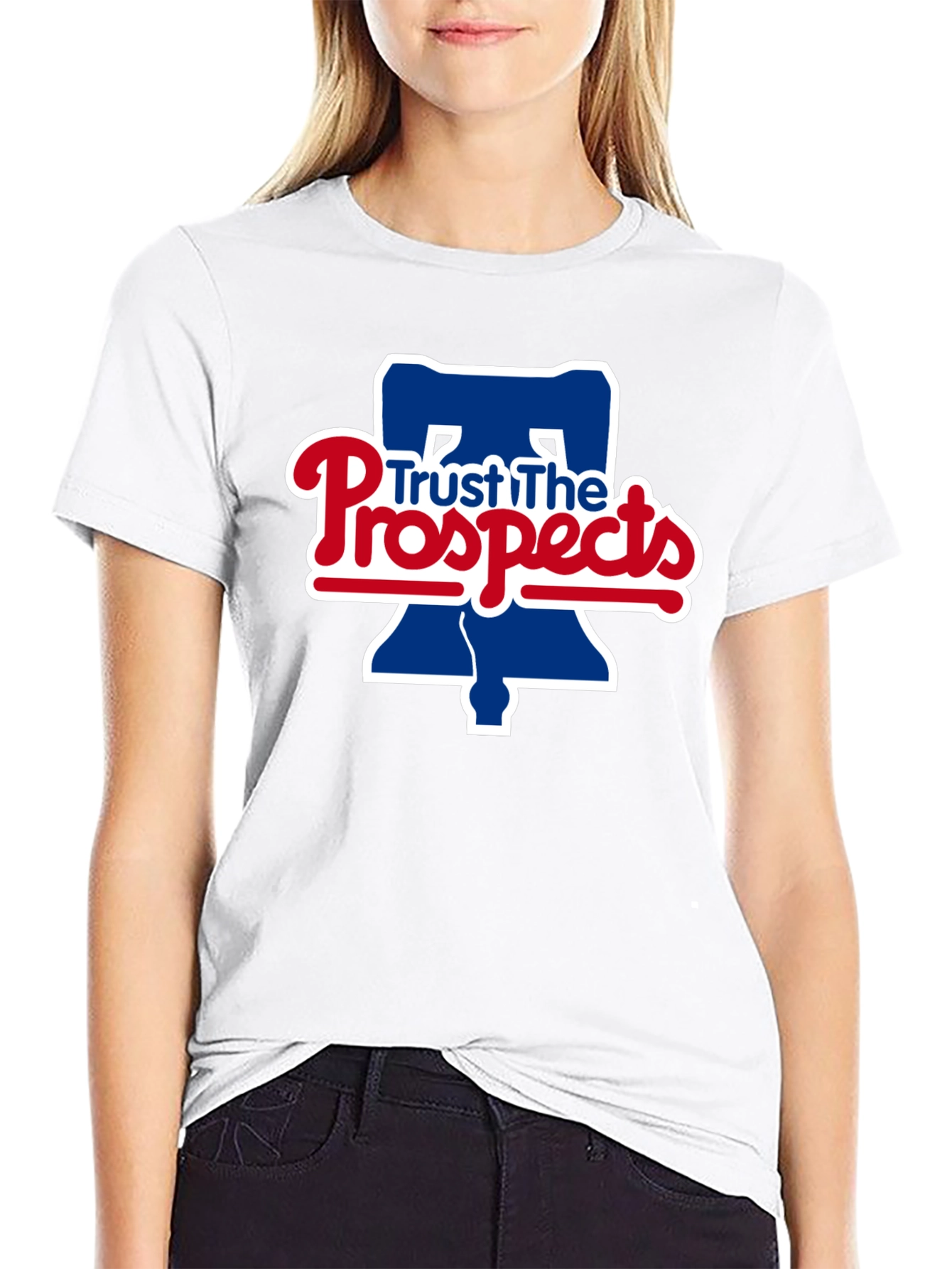 Trust The Prospects Phillies Baseball Black T-Shirt